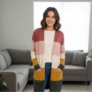 PAPILLON Multi-striped Cardigan BNWT